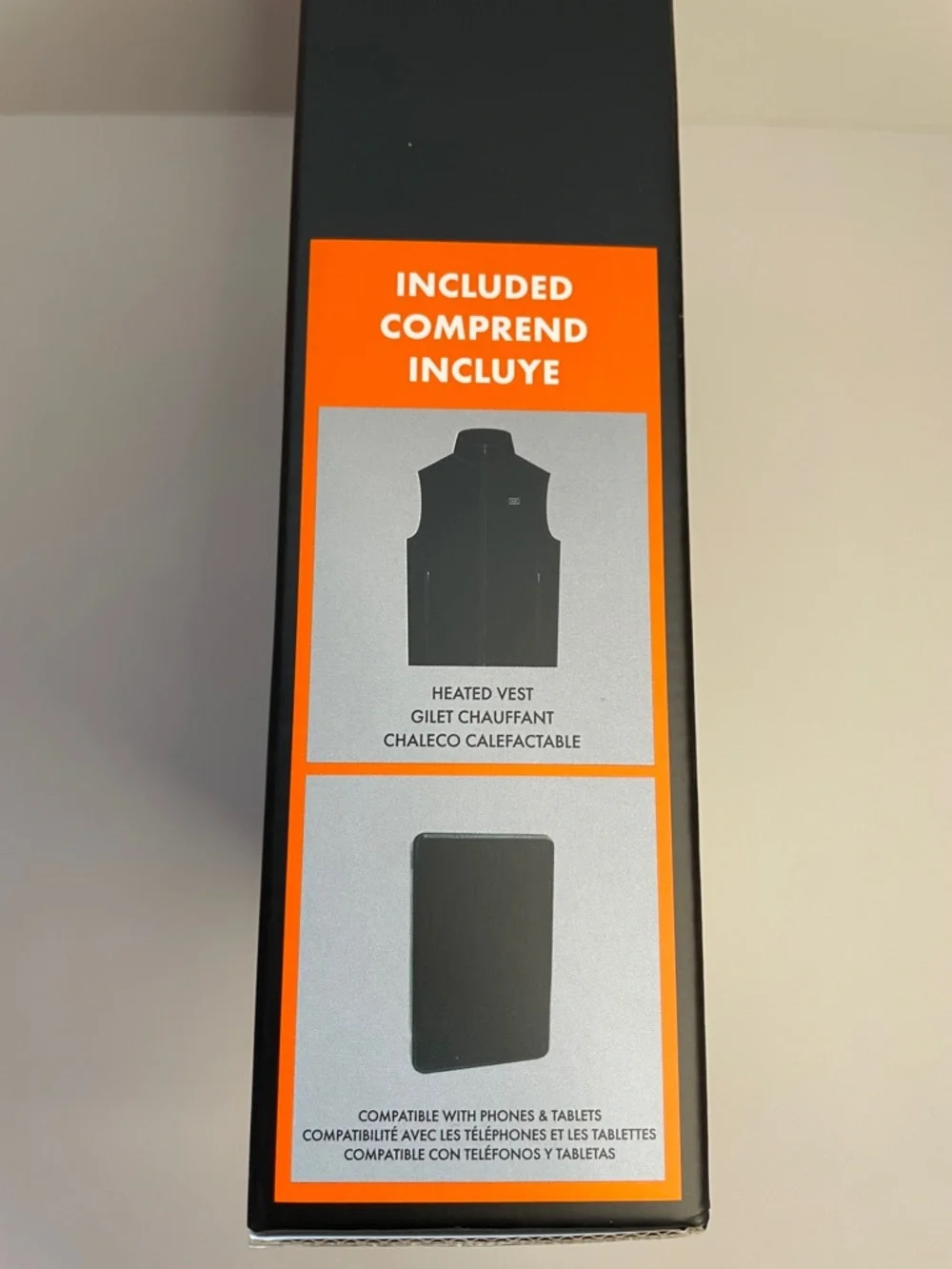 NIB Heated Vest L/G - Rechargeable Battery Heated Vest (Black) - Picture 3 of 6